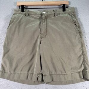 Tommy Bahama Chino Shorts Mens 30 Green Solid Comfort Preppy Beach 8" Inseam‎